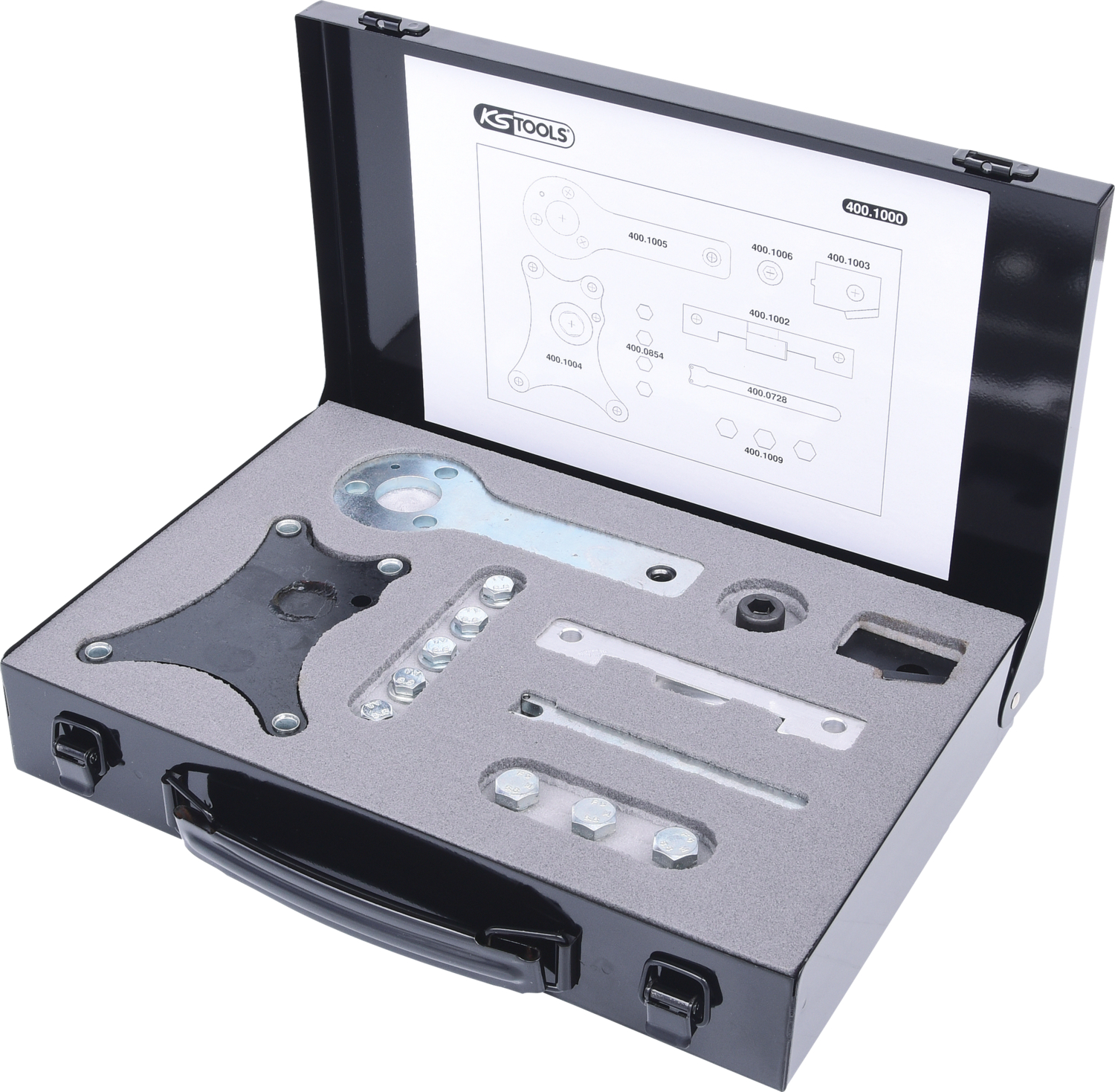 KS Tools Motoreinstell-Werkzeug-Satz für Fiat - Ford, 19-tlg