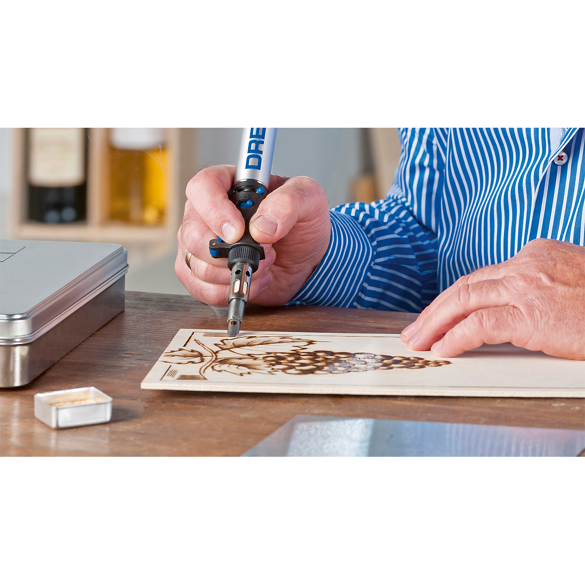 DREMEL 204 Pyrographie-Set VersaTip Zubehörset für Brandmalerei (4 Stück)