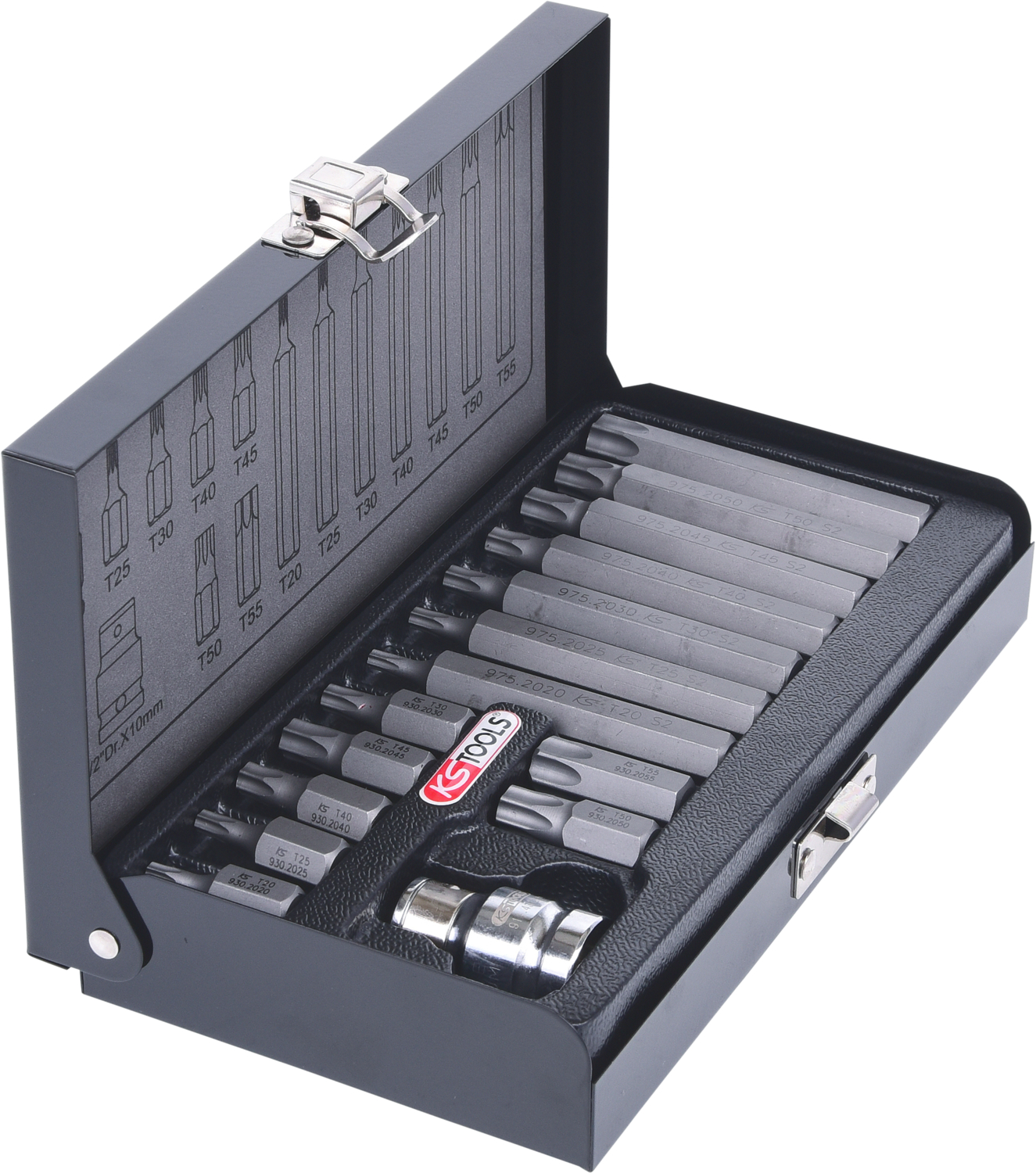 KS Tools 10mm Bit-Satz, 15-tlg, Torx
