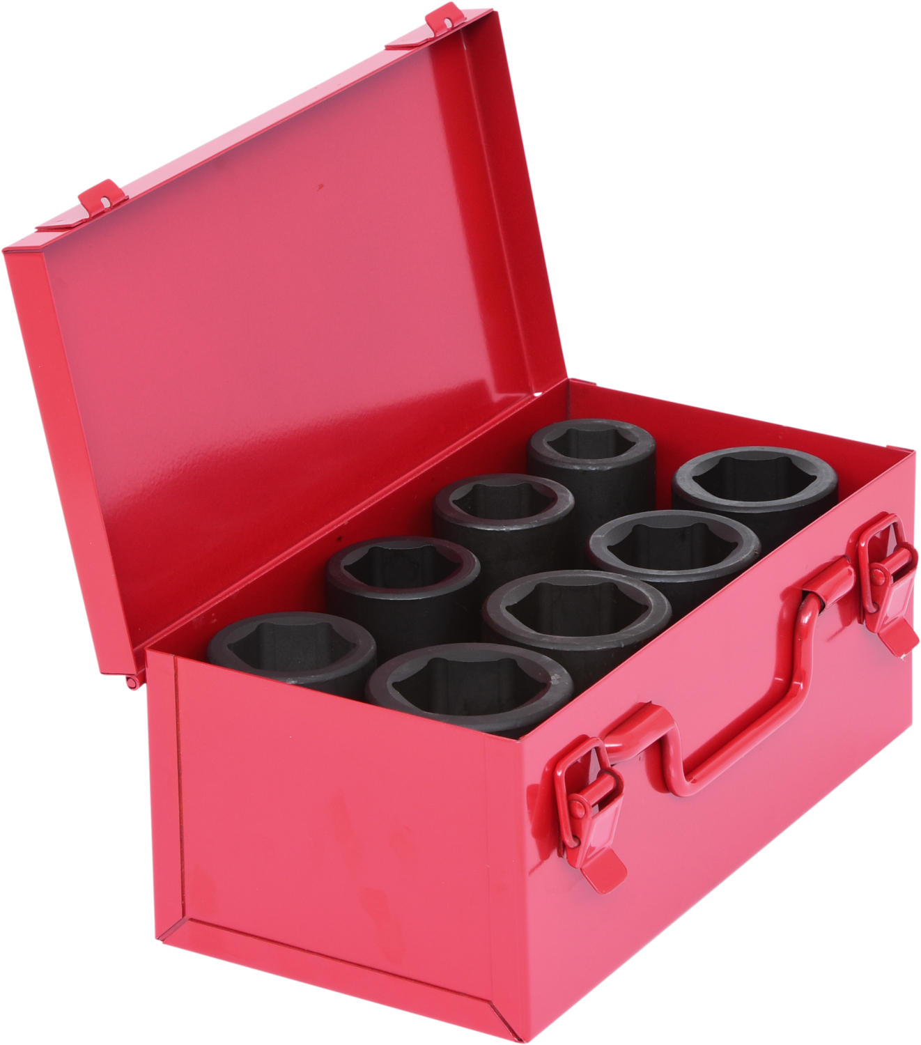 KS Tools 1" Sechskant-Kraft-Stecknuss-Satz, lang, 8-tlg
