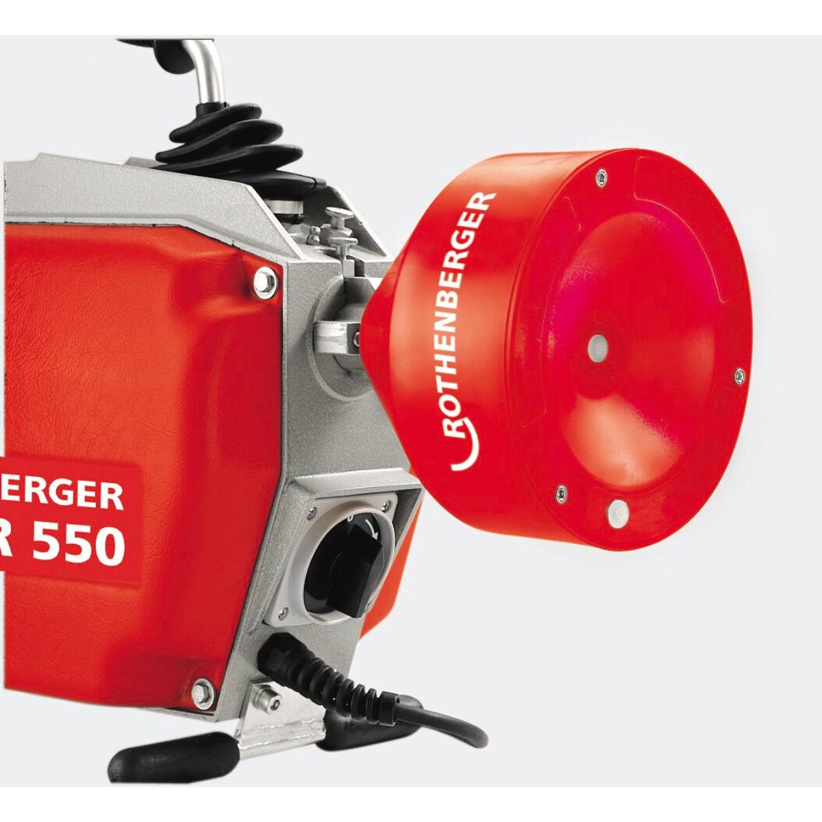 Rothenberger Rohrreinigungsmaschine R550 230V rot für Europa mit FS
