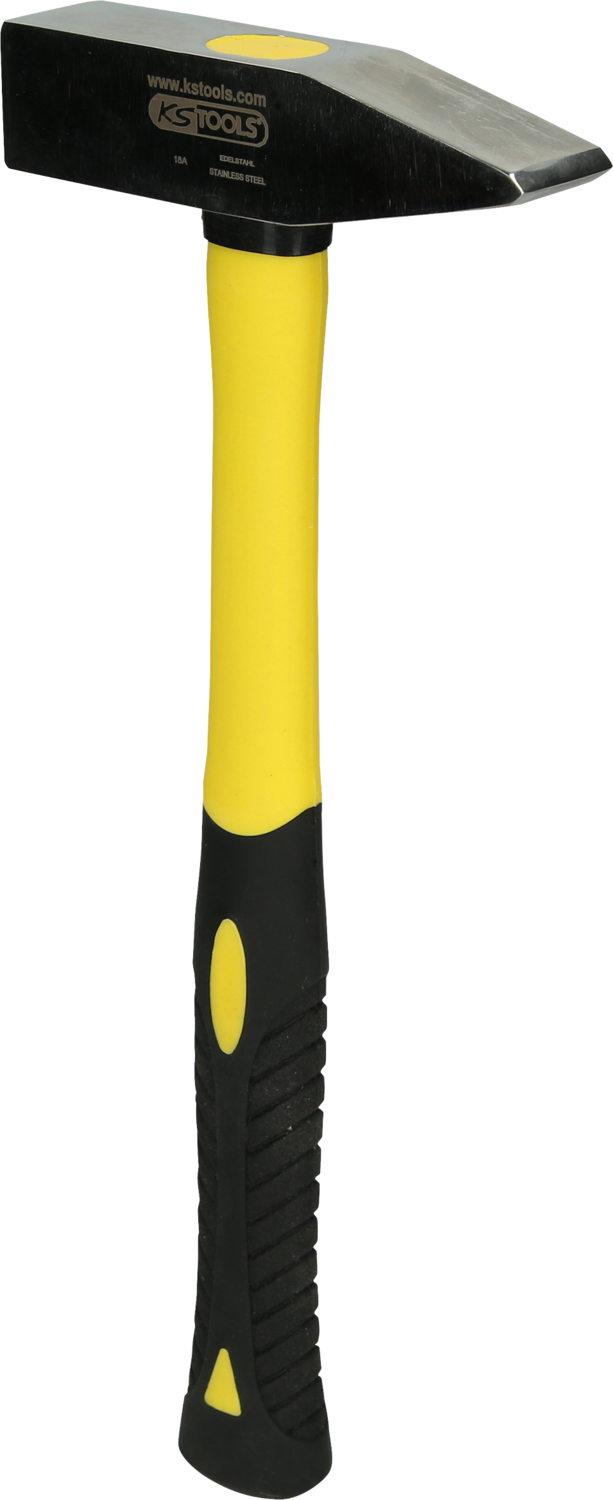 KS Tools EDELSTAHL Schlosserhammer mit Fiberglasstiel