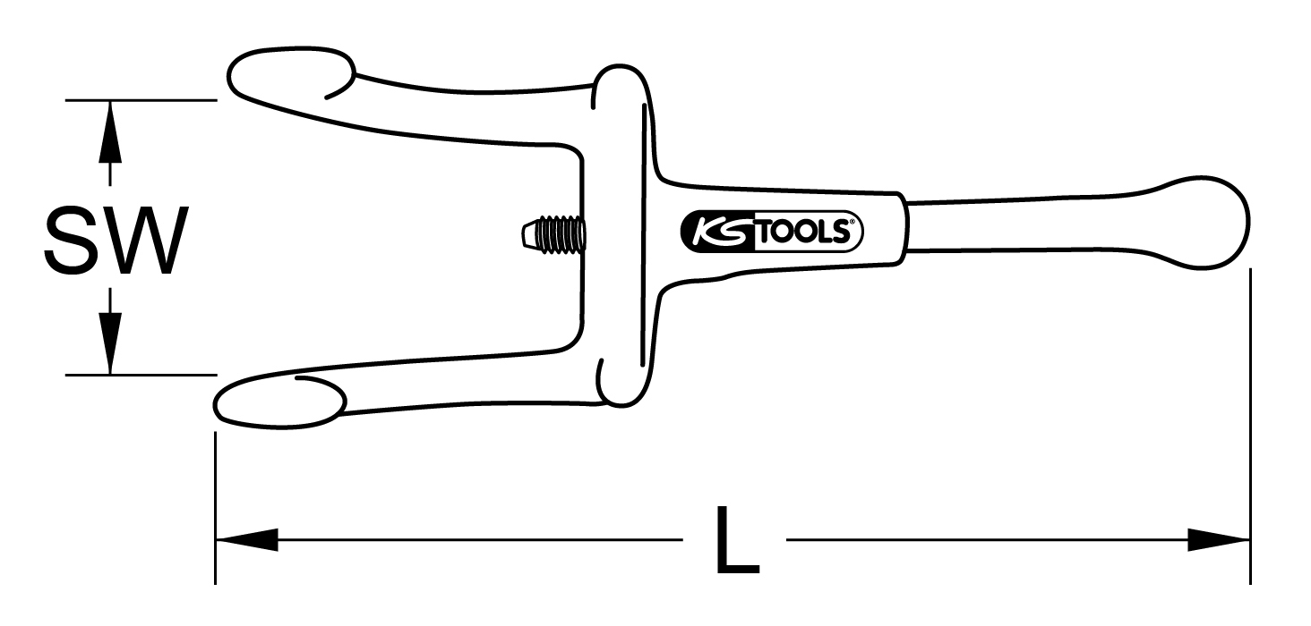 KS Tools Gegenhalter mit Schutzisolierung