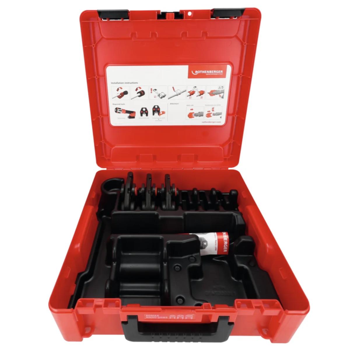 Rothenberger PRESSBACKENSET ROMAX NANO iJAWs Set, SV, 15-22-28mm