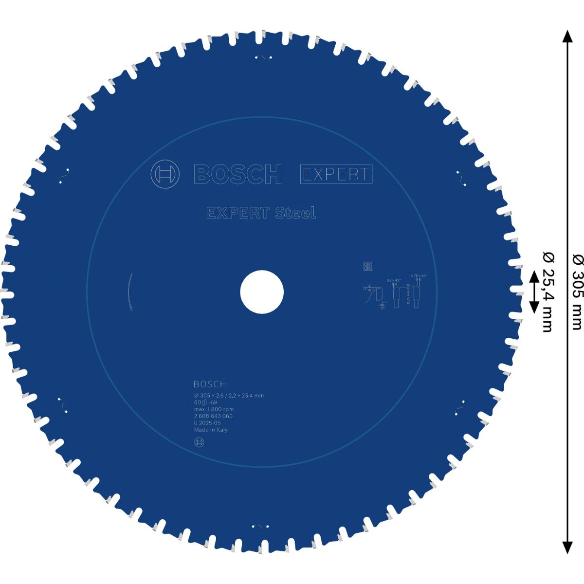 Bosch Kreissägeblatt Expert for Steel