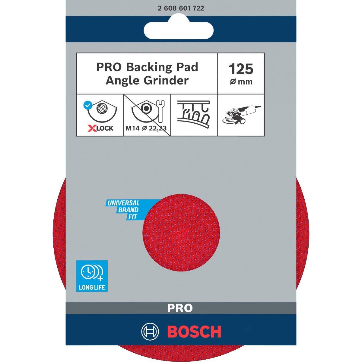 Bosch PRO X-LOCK Stützteller, mit Klettverschluss