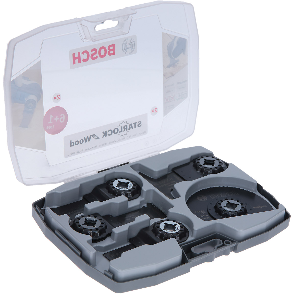 Bosch Starlock-Set für Holz, 6+1-teilig