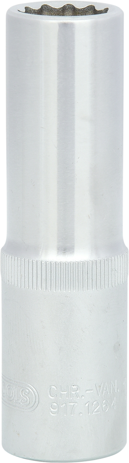 KS TOOLS 1/2" 12-kant-Stecknuss, lang