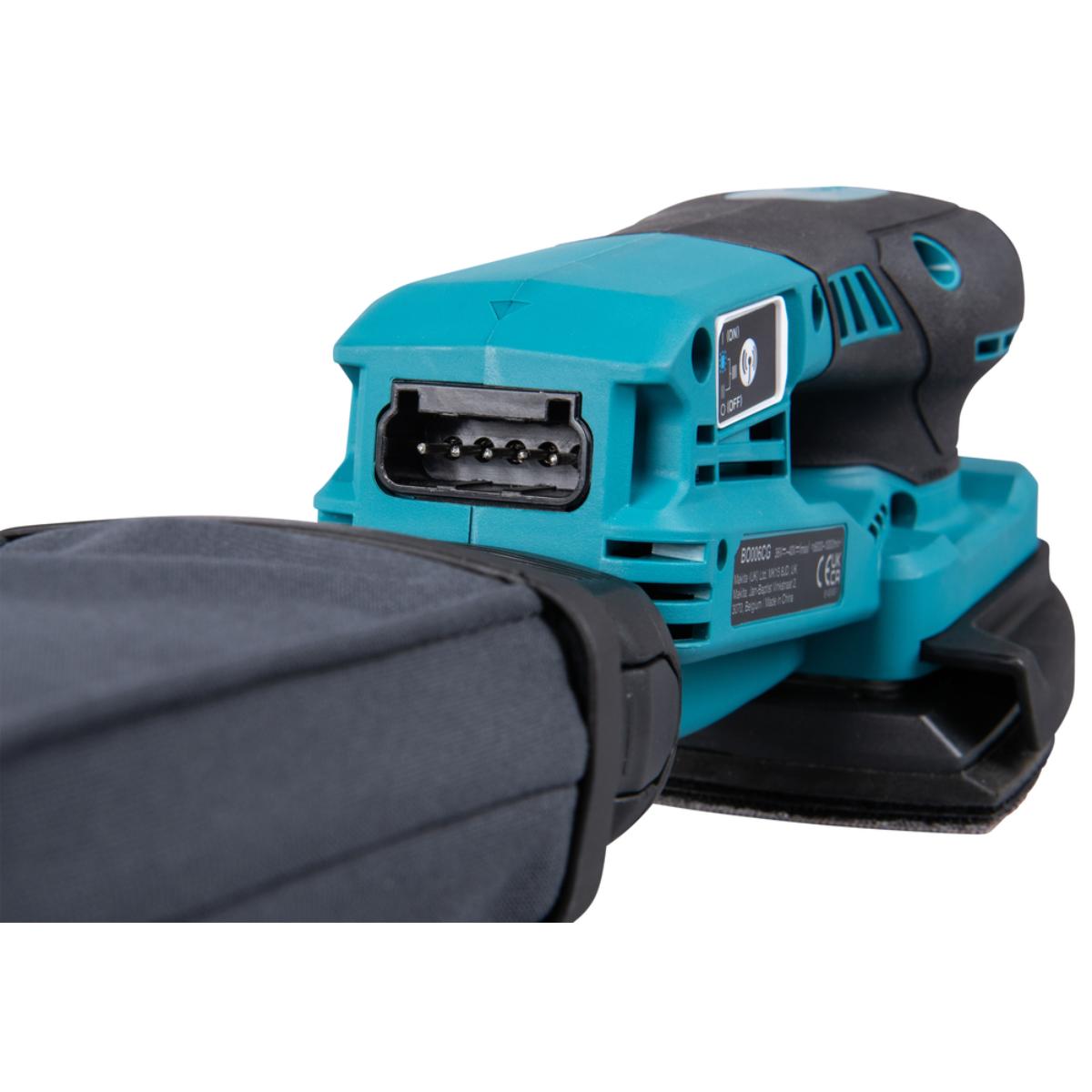 Makita Akku-Schwingschleifer XGT - Connector - Delta 100x150 mm - 3,0 mm Hub - 1,6 m Kabel