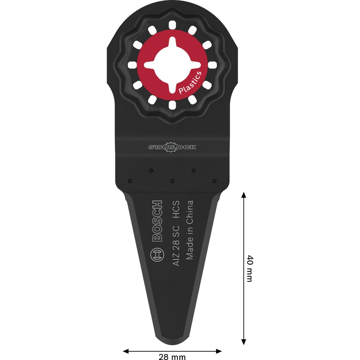 Bosch AIZ 28 SC Kunststoff Schneider, Starlock, 28 x 40 mm, 1-Stück