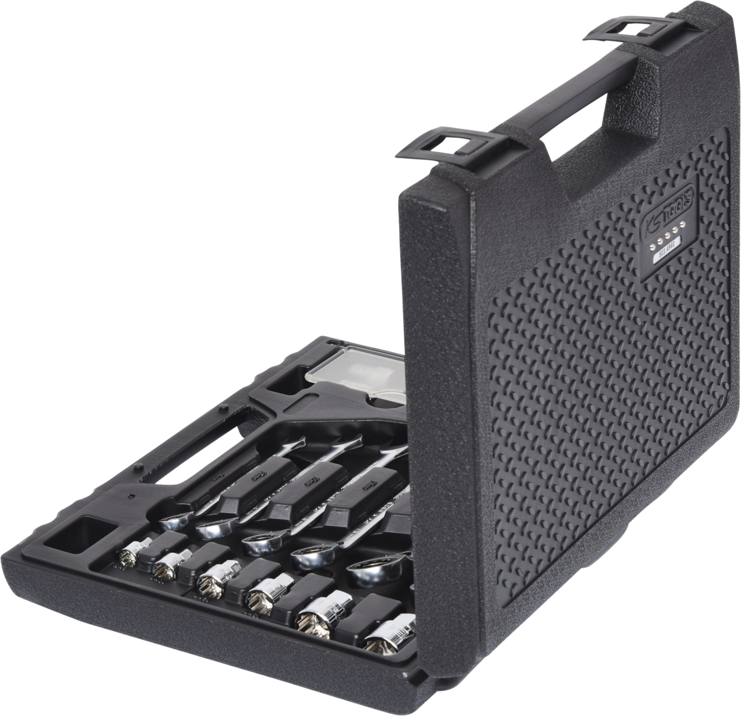 KS Tools GEARplus RINGSTOP-Ratschenringmaulschlüssel-Satz, 30-tlg mit Adapter