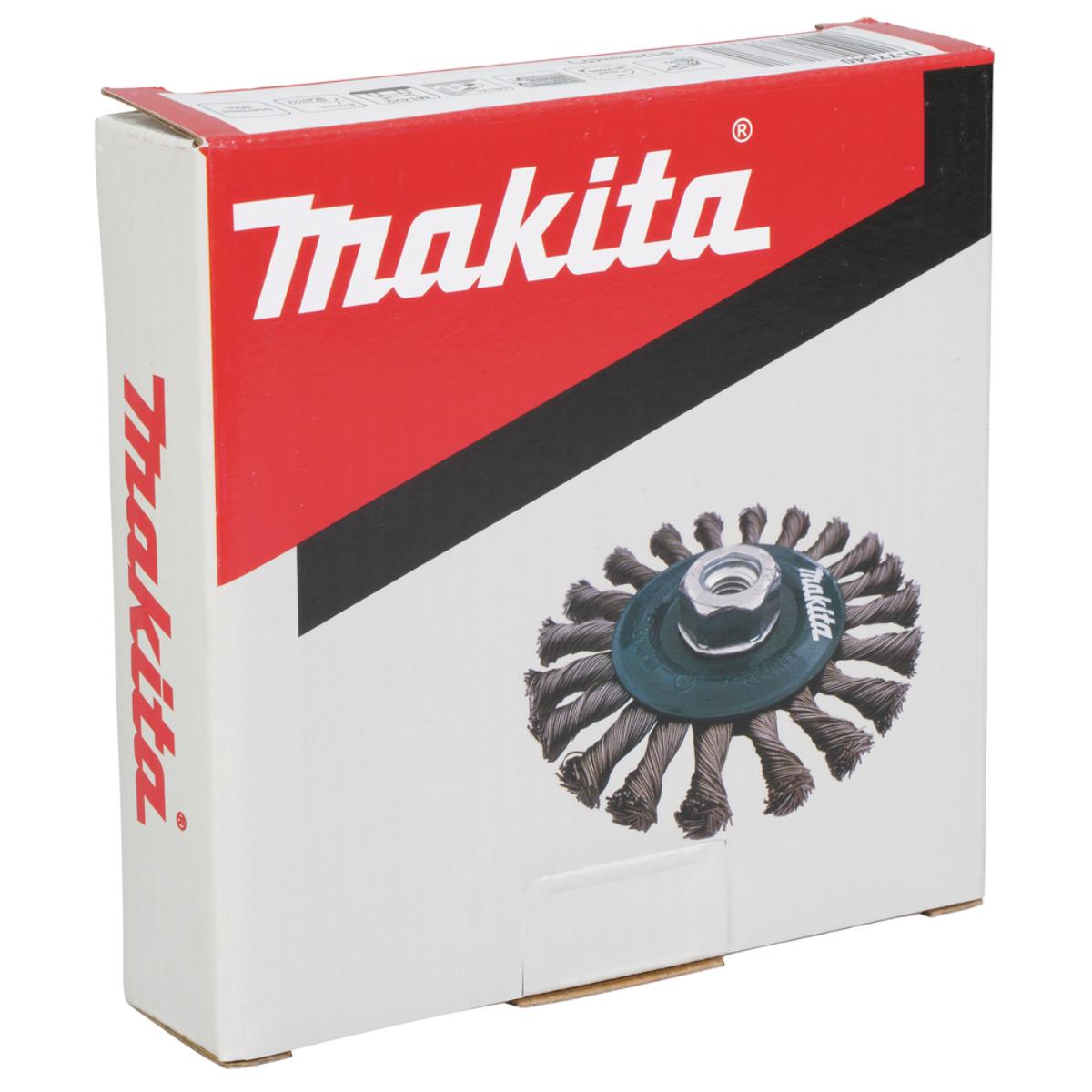Makita Rundbürste 125mm gezopft INOX - D-77540