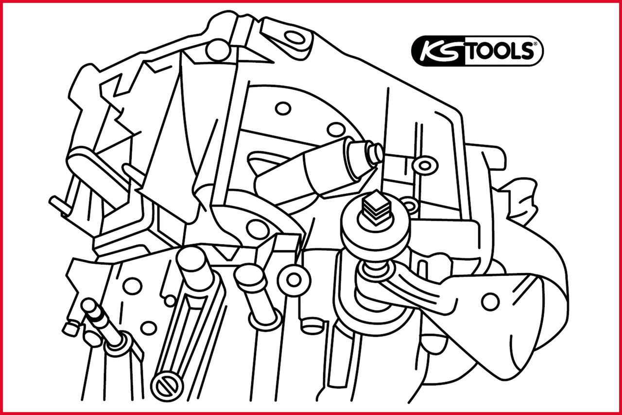 KS Tools Abzieher für Ausrückwelle für Fiat Ducato