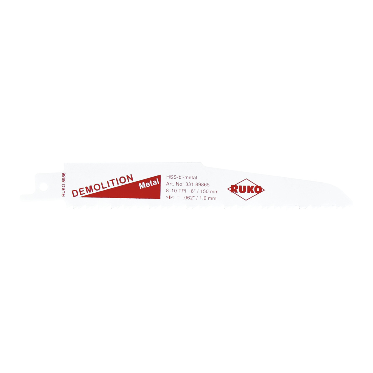 RUKO Säbelsägeblatt RUKO 8986 HSS-Bimetall