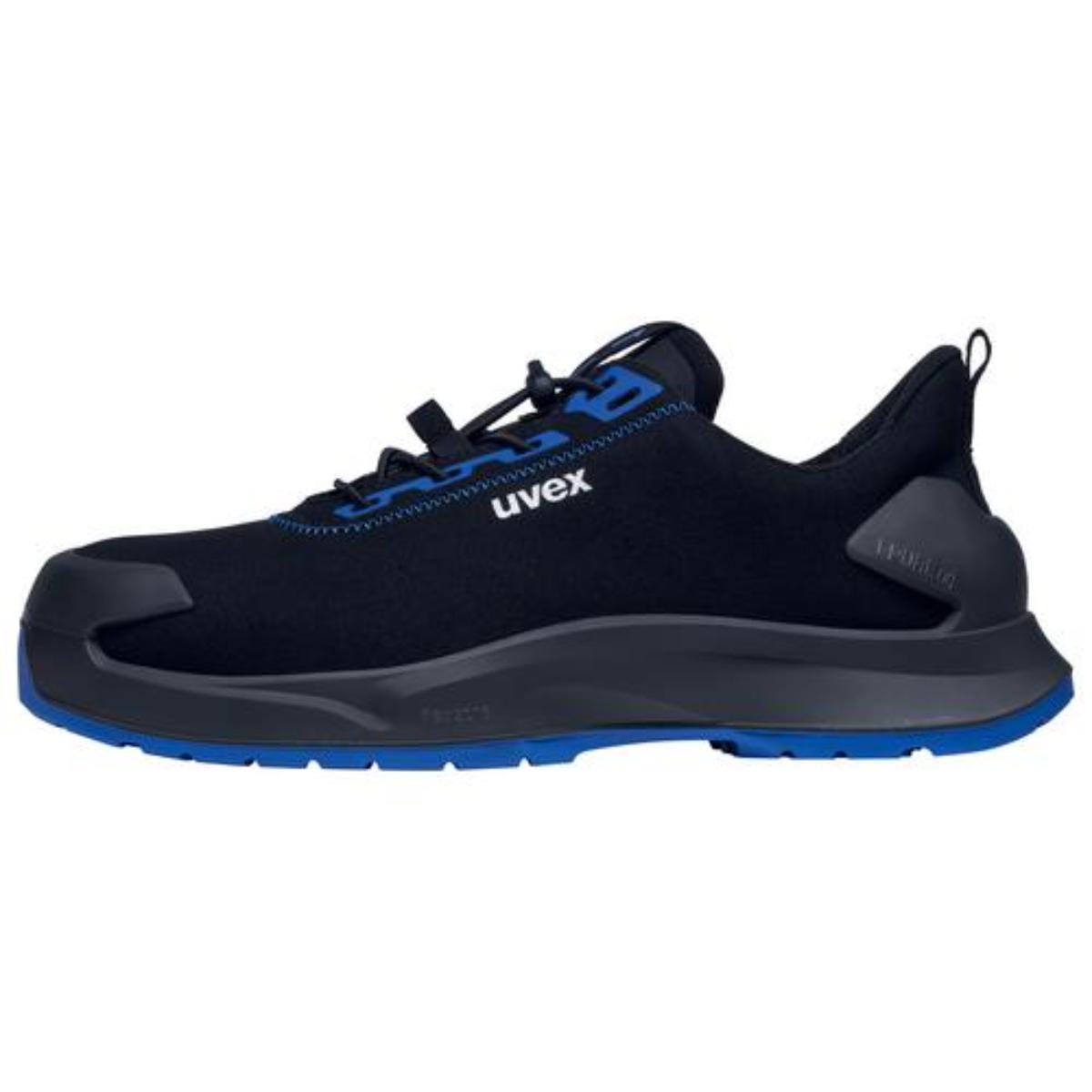 uvex 1 x-craft Sicherheitsschuh Halbschuhe S2, schwarz/blau