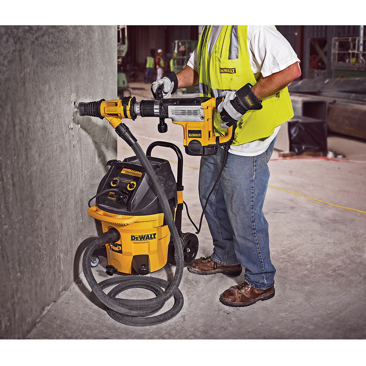 DEWALT Absaugvorrichtung zum Meißeln mit SDS-max Hämmern 5-12kg