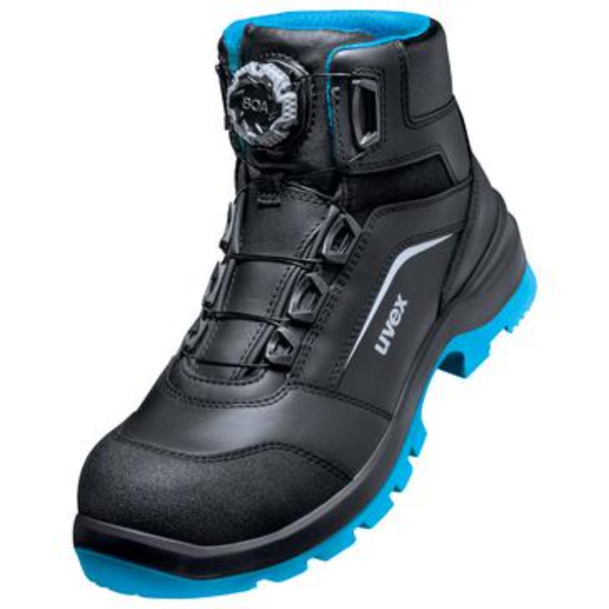 uvex 2 xenova BOA Sicherheitsschuh Stiefel S3, schwarz-blau
