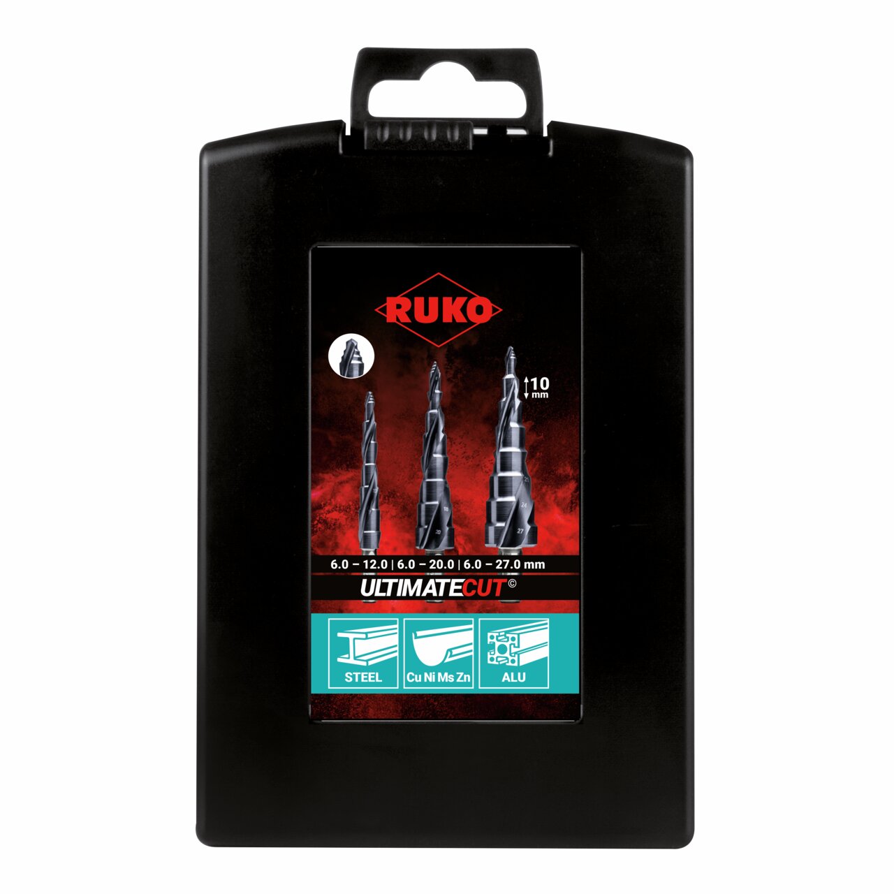 RUKO ULTIMATECUT Multidrill-Satz HSS RUnaTEC mit FLOWSTEP® Spitze - 3-tlg.