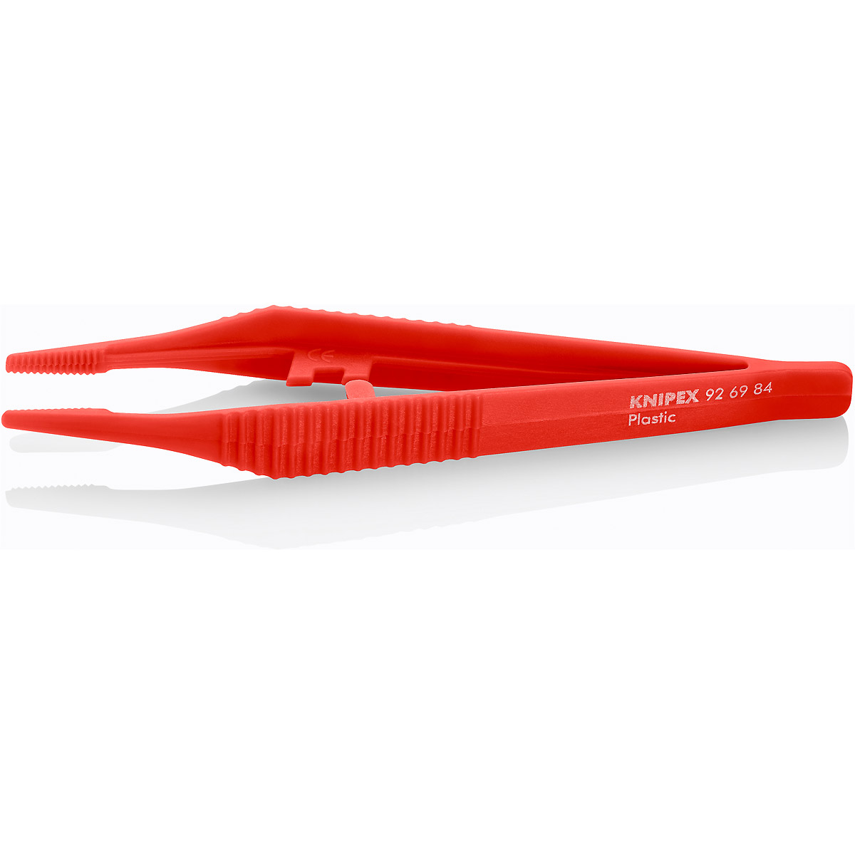 KNIPEX Kunststoffpinzette 129 mm Geriffelt