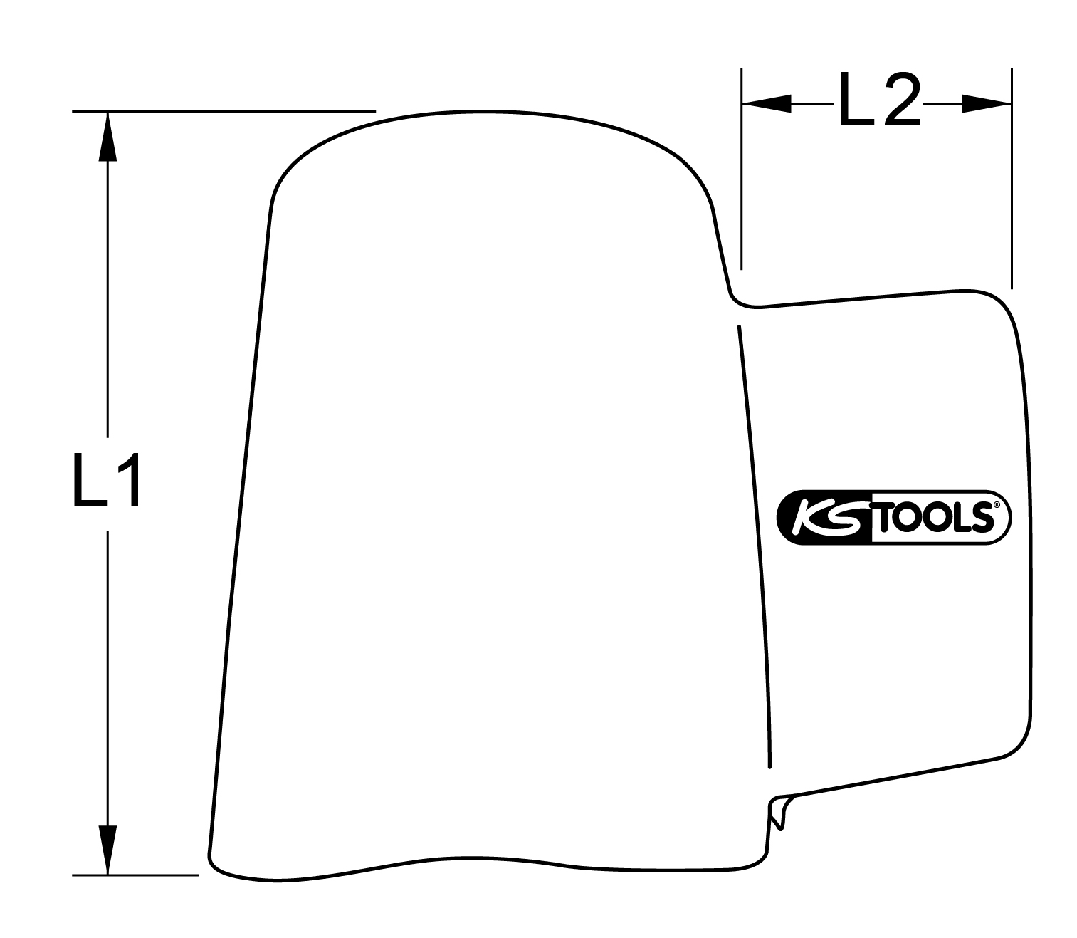KS Tools Abdeck- und Schutzhaube mit Schutzisolierung