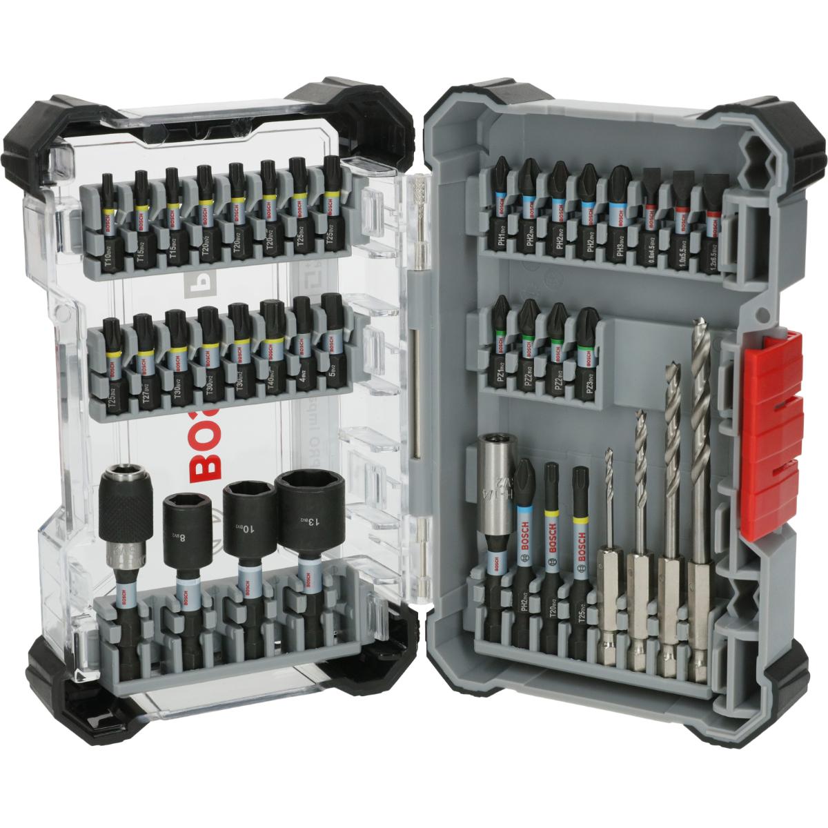 Bosch PRO Impact Schrauberbits und Holzbohrer Mixed, 40-teiliges Set