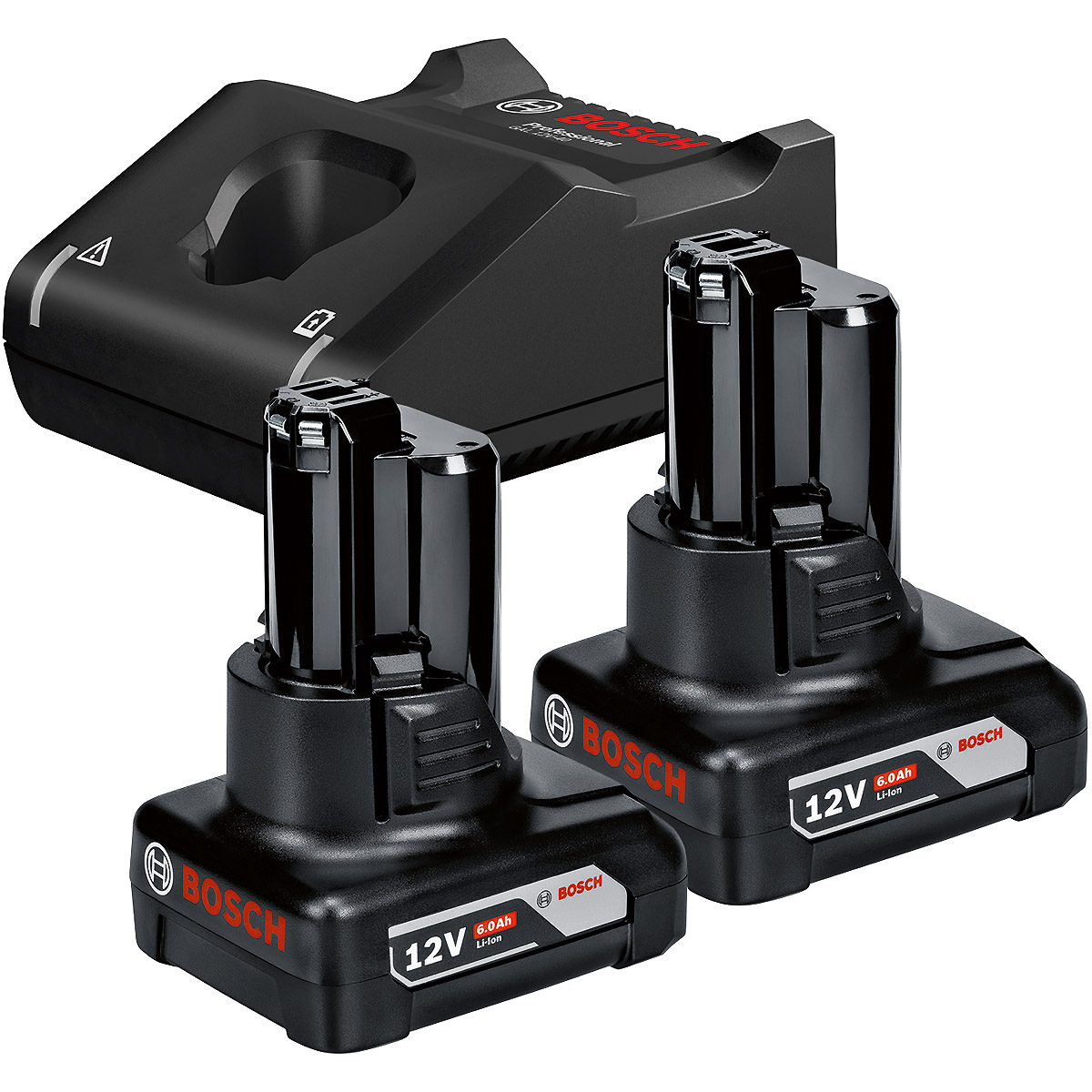 Bosch Akku Starter-Set: 2 x GBA 12 Volt, 6.0 Ah und GAL 12V-40