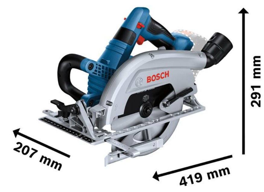 Bosch Akku-Kreissäge GKS 18V-70 L in L-BOXX 238 mit 2 X LI-ION-Akku PROCORE18V 5.5AH, Schnellladeger