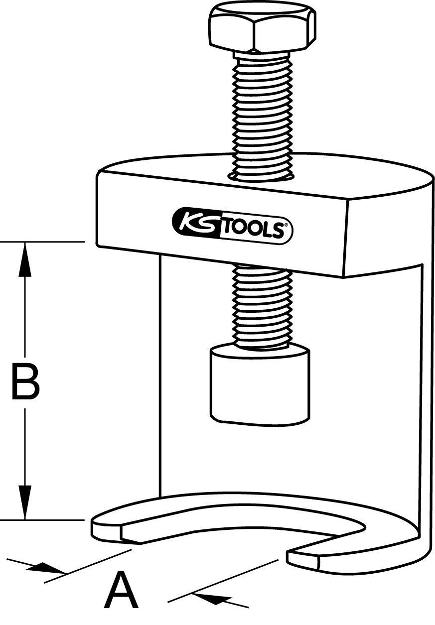 KS Tools Universal-Wischarm-Abzieher Typ 2, 13mm
