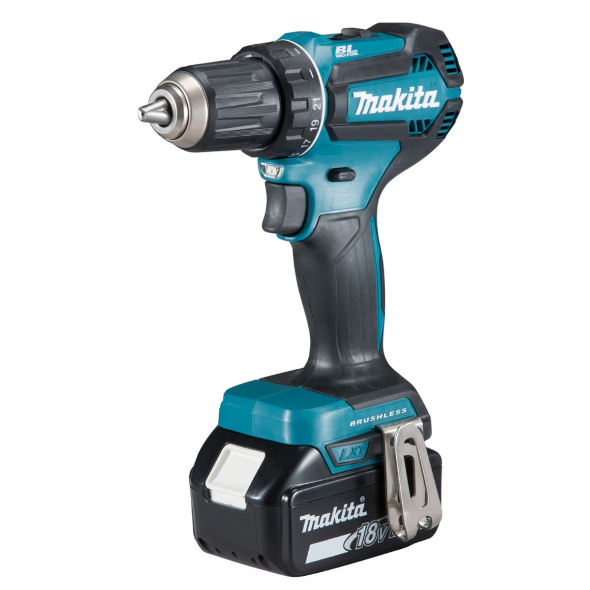 Makita Akku-Bohrschrauber LXT 18V / 3,0 Ah, 2 Akkus + Ladegerät im MAKPAC - DDF485RFJ