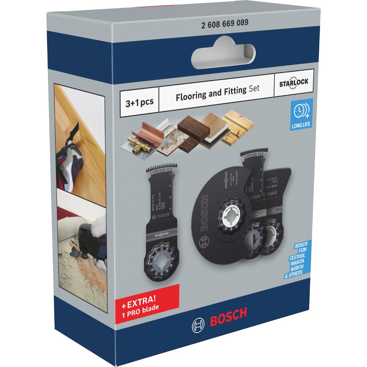 Bosch Boden und Installations Set, 4-teiliges Set