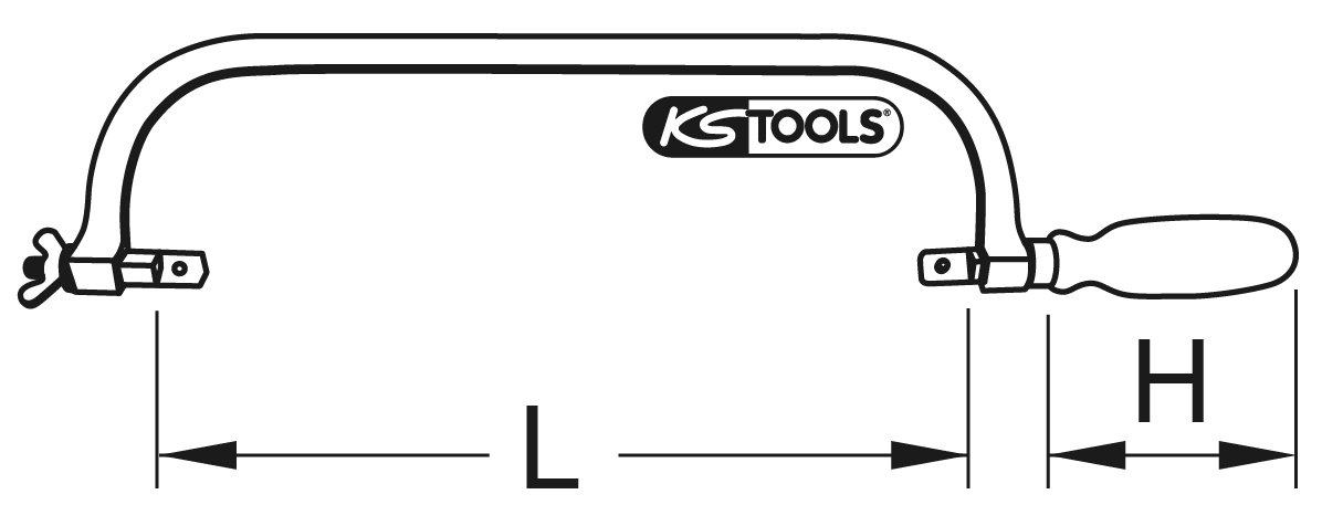 KS Tools BRONZEplus Bügelsäge 560 mm 