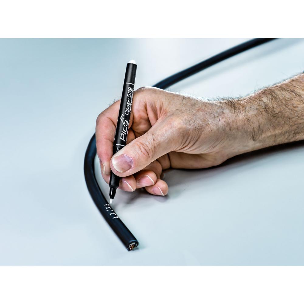Pica Classic Permanent Pen Instant White, 1-2mm