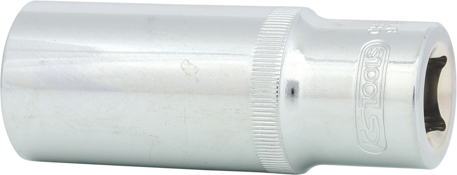 KS Tools 1/2" CHROMEplus Sechskant-Stecknuss, lang
