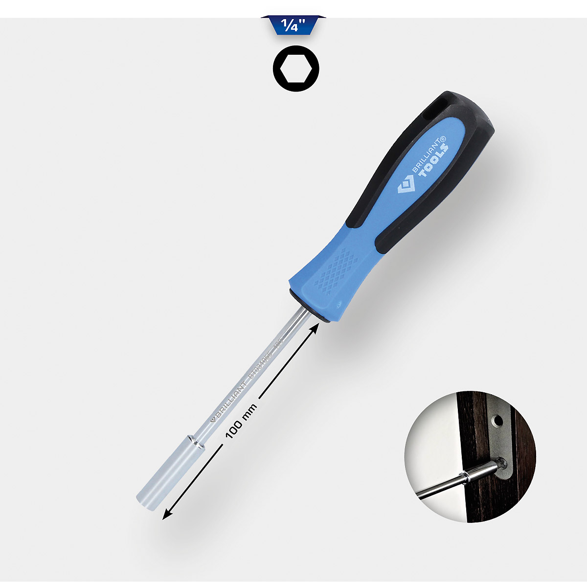 Brilliant Tools 1/4" Bit-Schraubendreher