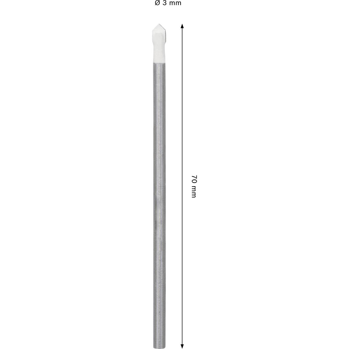 Bosch CYL-9 Soft Ceramic Bohrer, 3 x 70 mm