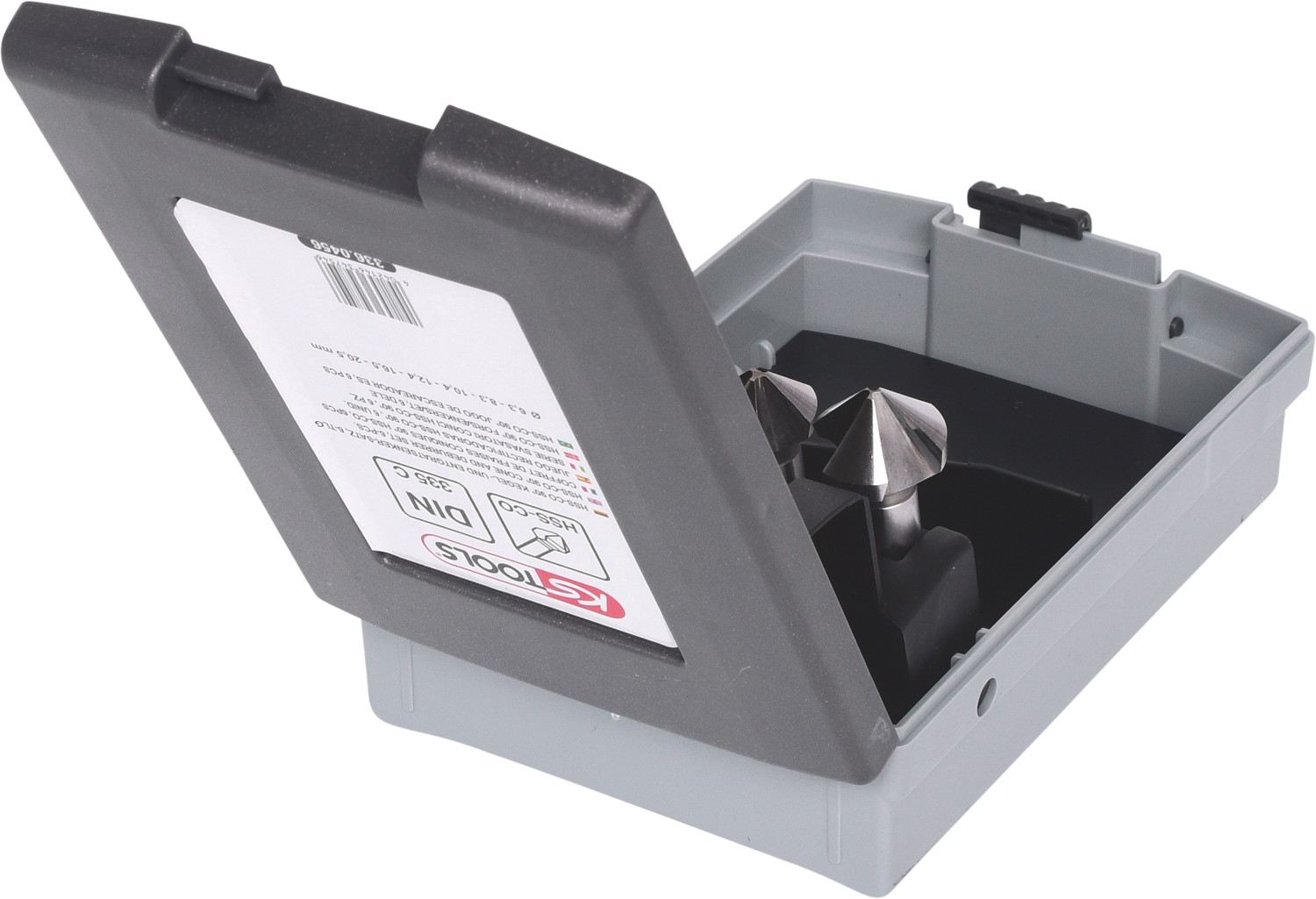 KS Tools HSS Co 5 Kegel-Entgratsenker-Satz, Kunststoffkassette 6-tlg