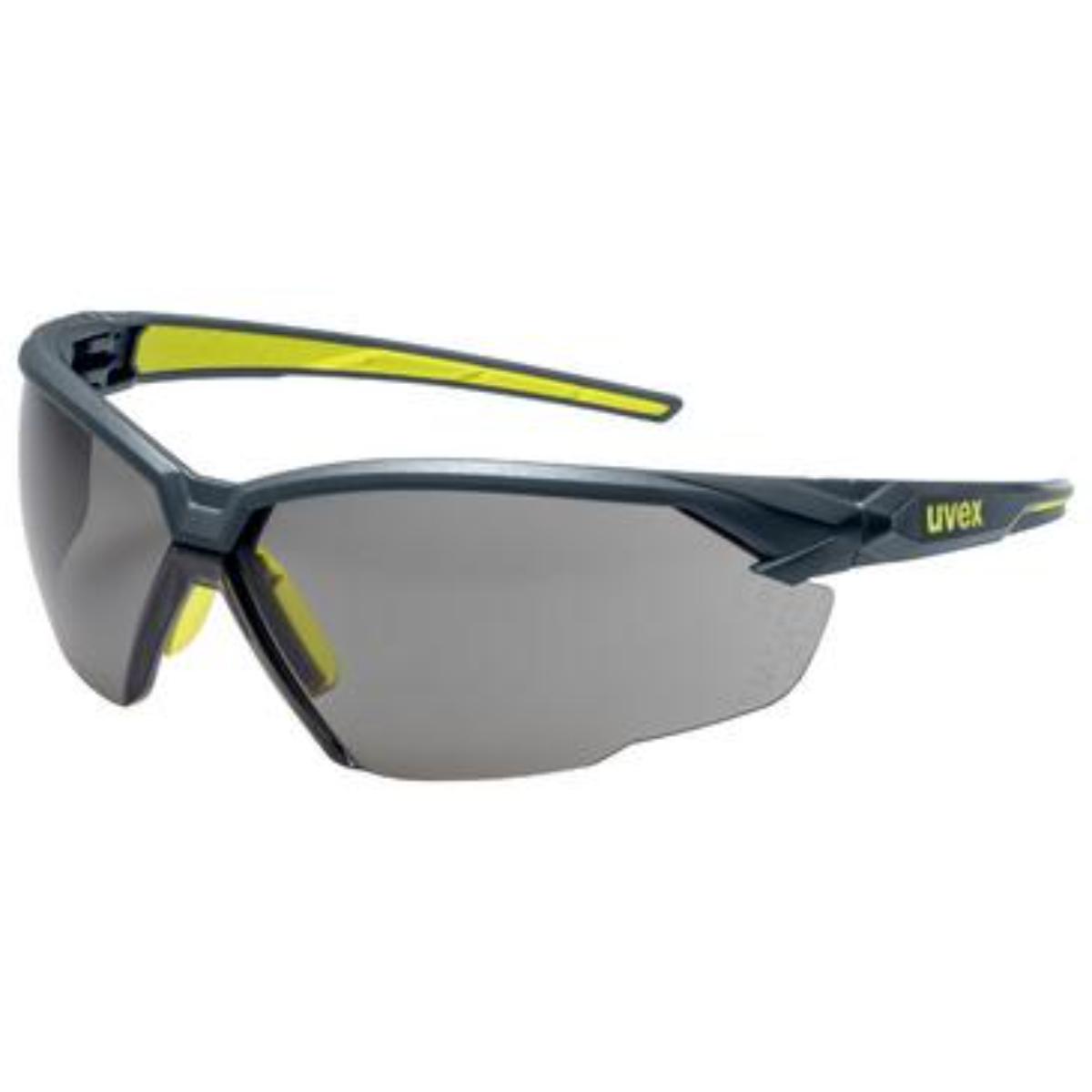uvex Bügelbrille suxxeed 23% grau, gelb, anthrazit, lime