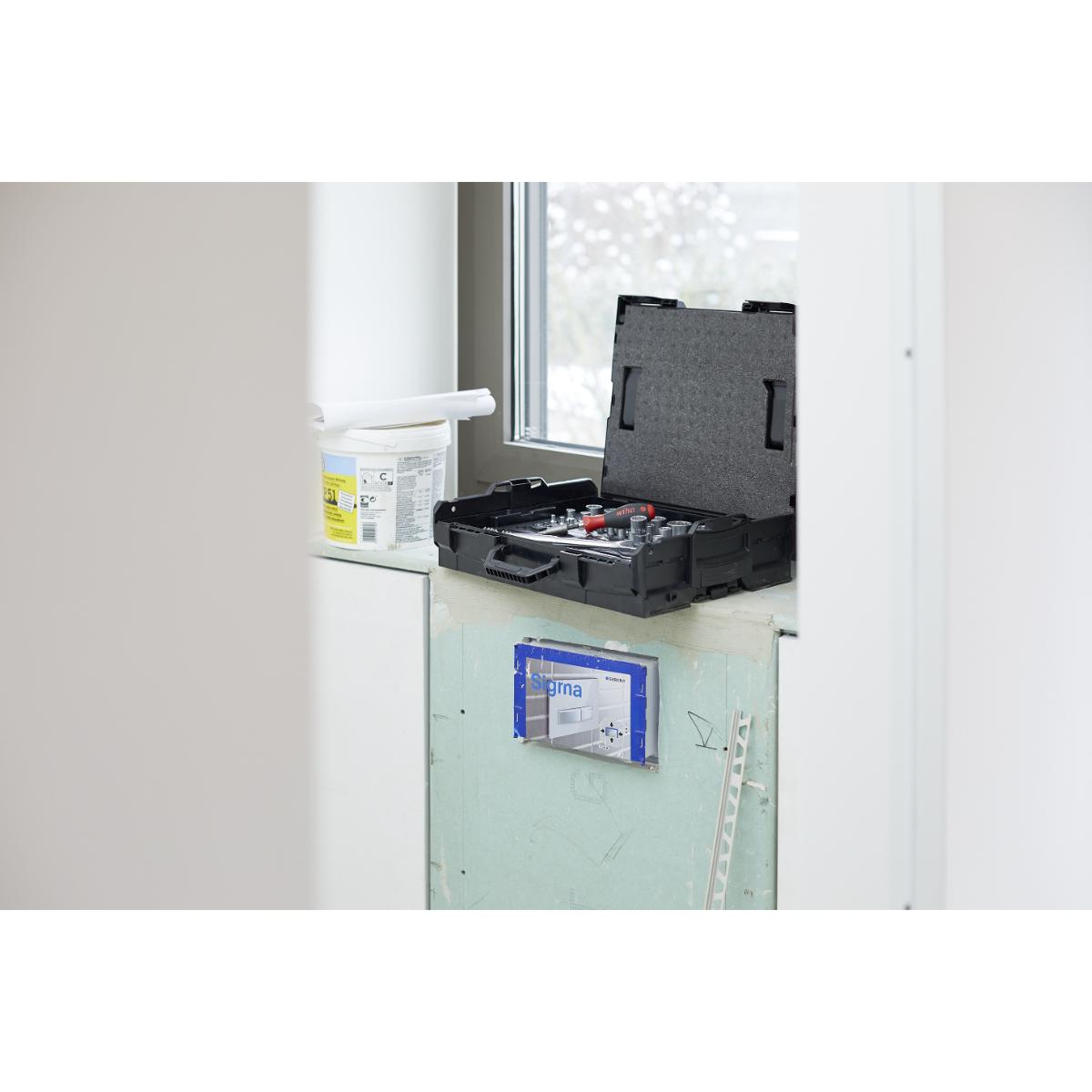 Wiha Steckschlüssel- und Bit Set 1/4 zoll und 1/2 zoll 60-teilges Set mit L-Boxx