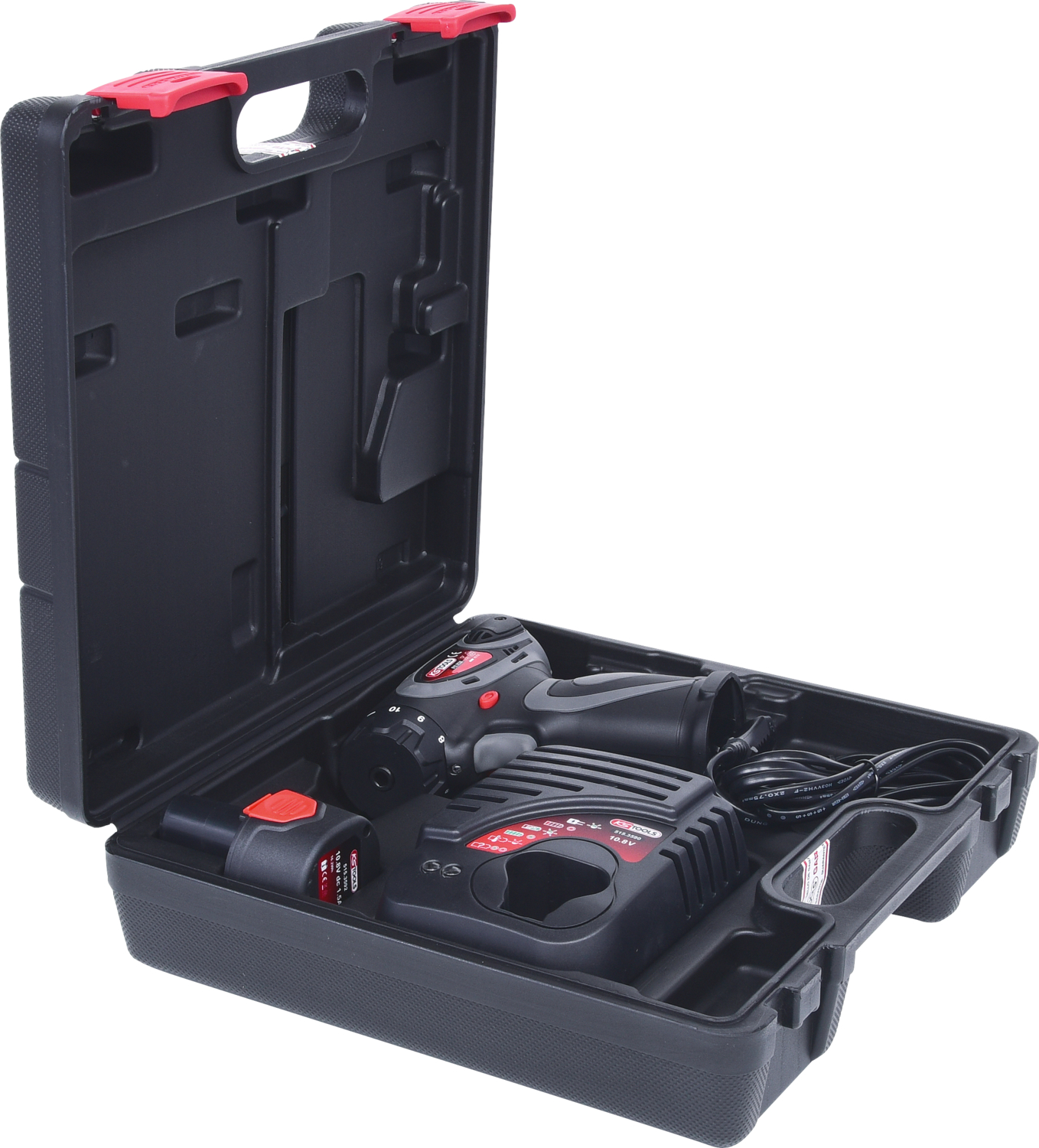 KS Tools 1-4'' Akku-Bit-Schrauber, 24Nm, 400 U-min 10,8V, mit 1 Akku und 1 Ladegerät