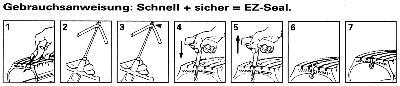 KS Tools Reifenvulkanisier-Satz für NFZ, 5-tlg, 178 mm Fäden