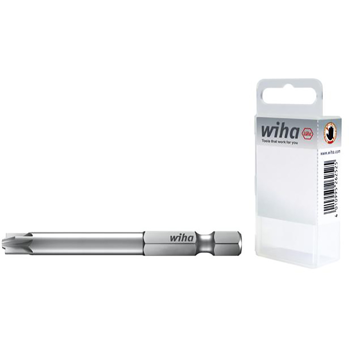 Wiha Bit Professional 70 mm PlusMinus/Pozidriv 2-teilges Set (SL/PZ2) 1/4 zoll E6,3 in Box