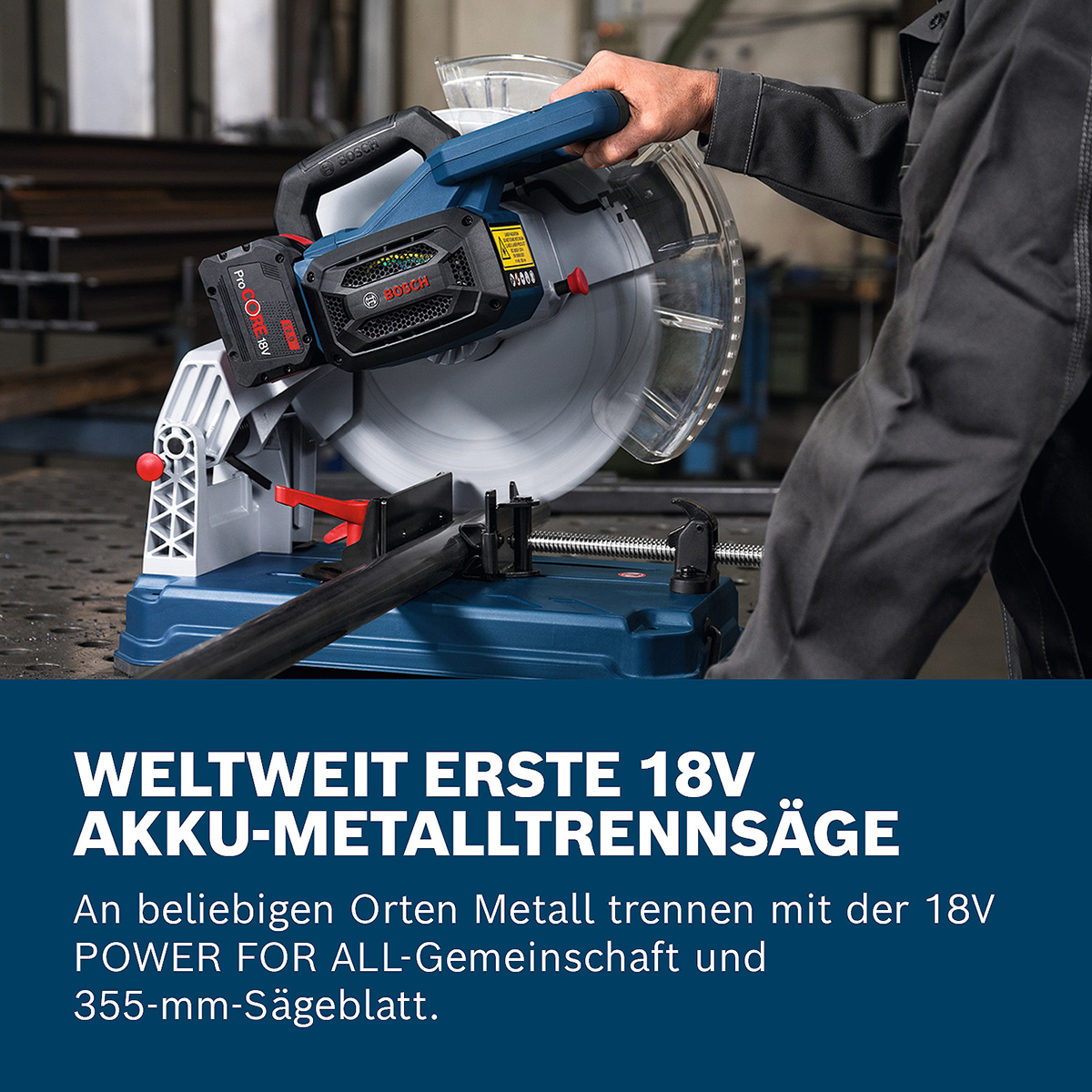 Bosch Akku Metalltrennsäge GCD 18V-355