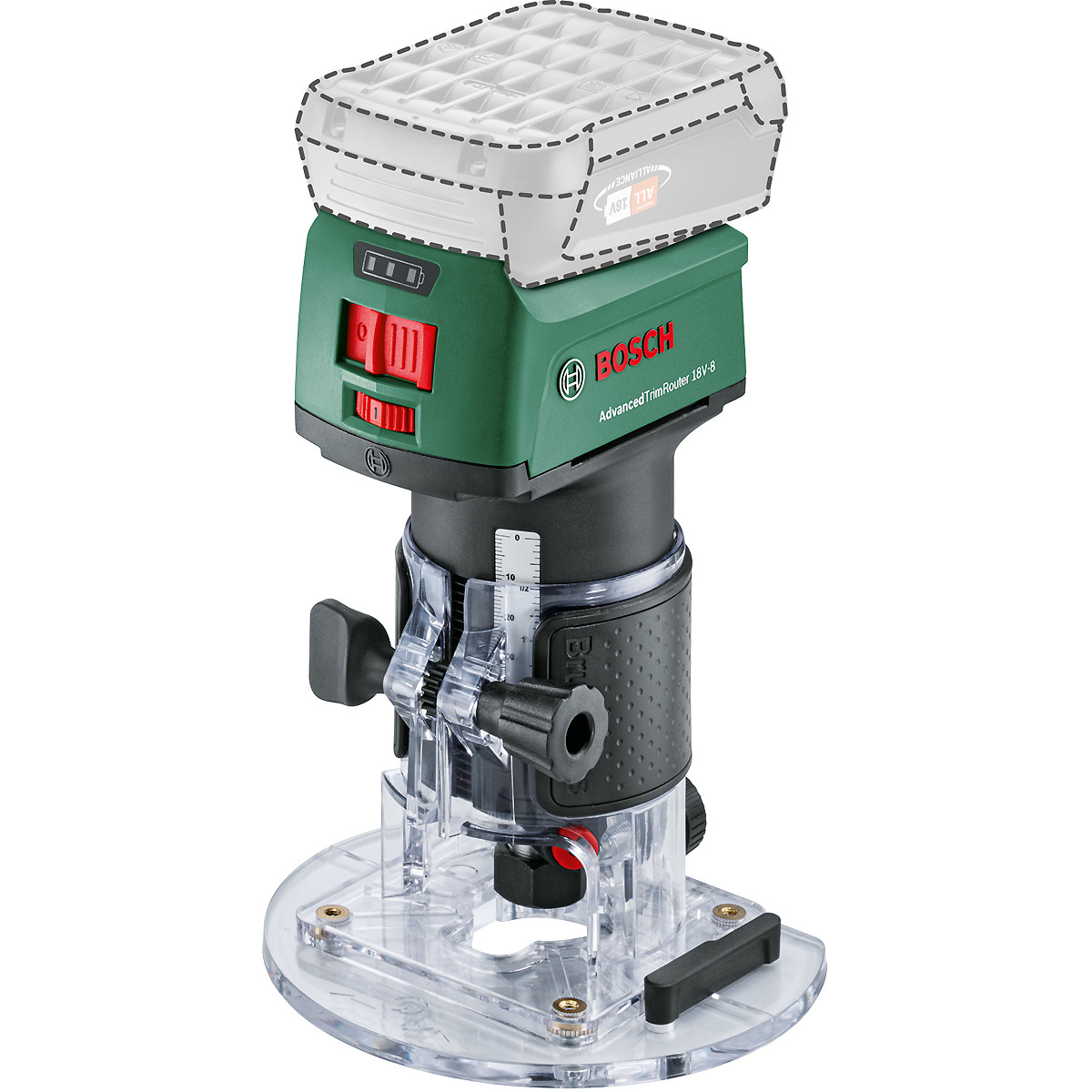 Bosch Oberfräse AdvTrimRouter 18V-8, Baretool