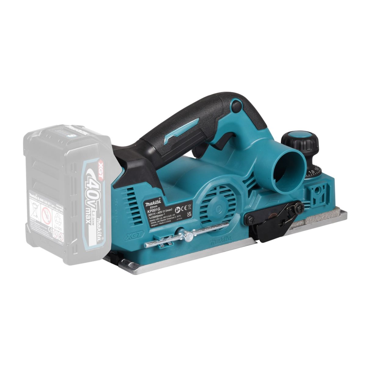 Makita Akku-Hobel 40V max. (ohne Akku, ohne Ladegerät) KP001GZ