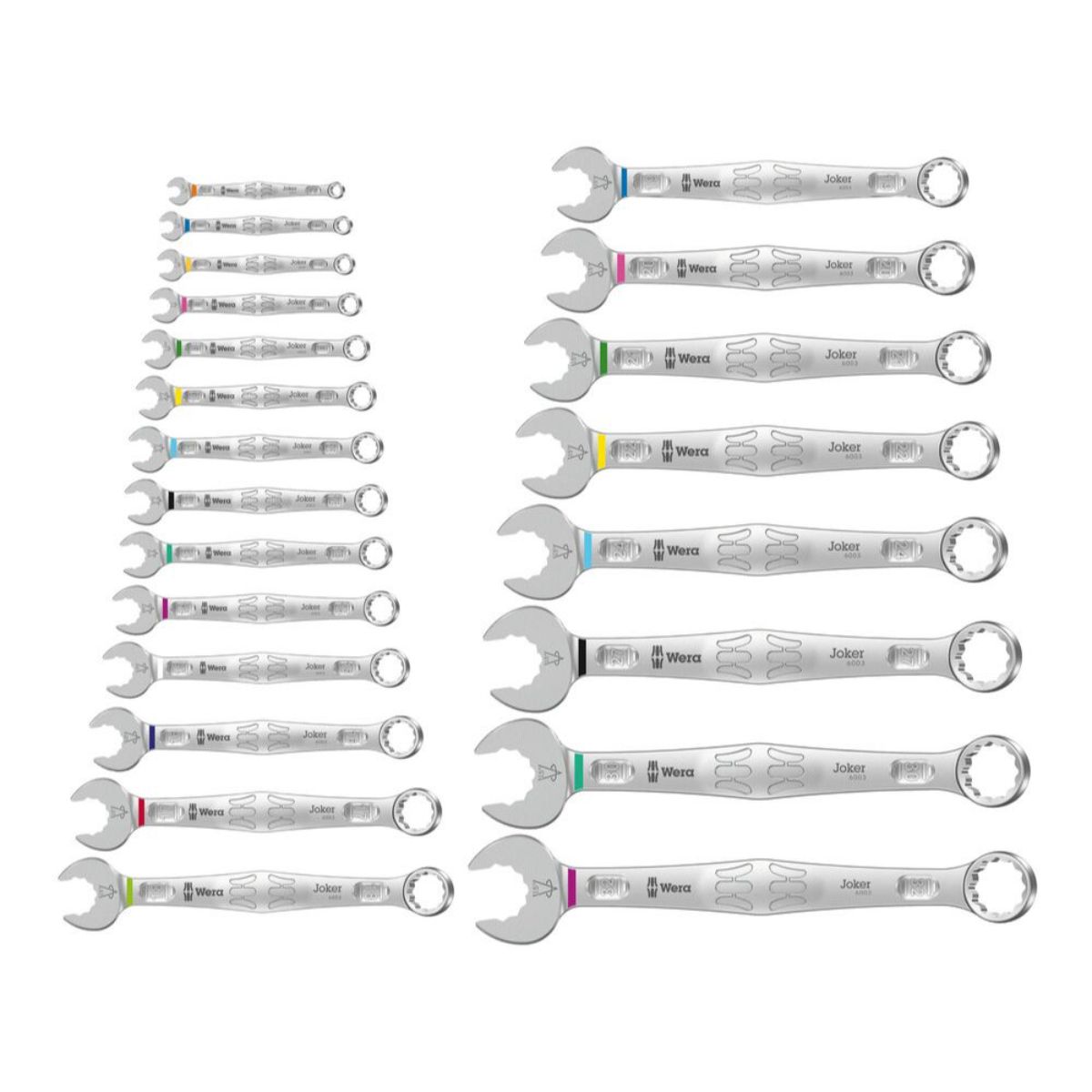 Wera 6003 Joker 22 Set 1 Ringmaulschlüssel-Satz, 22-teilig