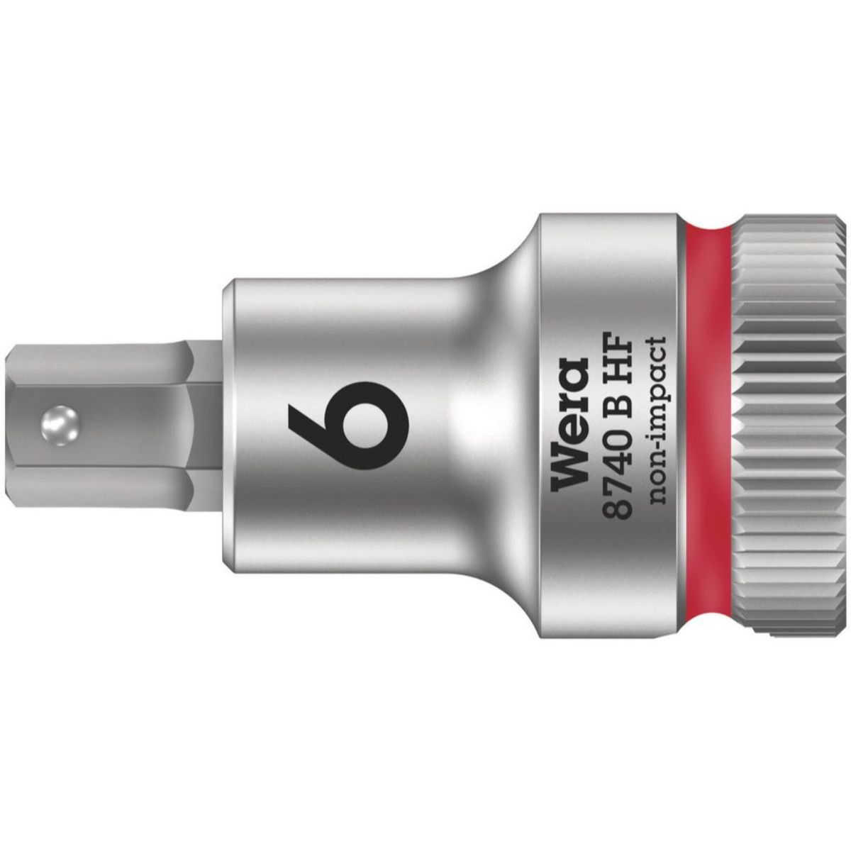 Wera 8740 B HF Zyklop Bitnuss + 3/8"-Antrieb + Haltefunktion für Innensechskantschrauben, metrisch