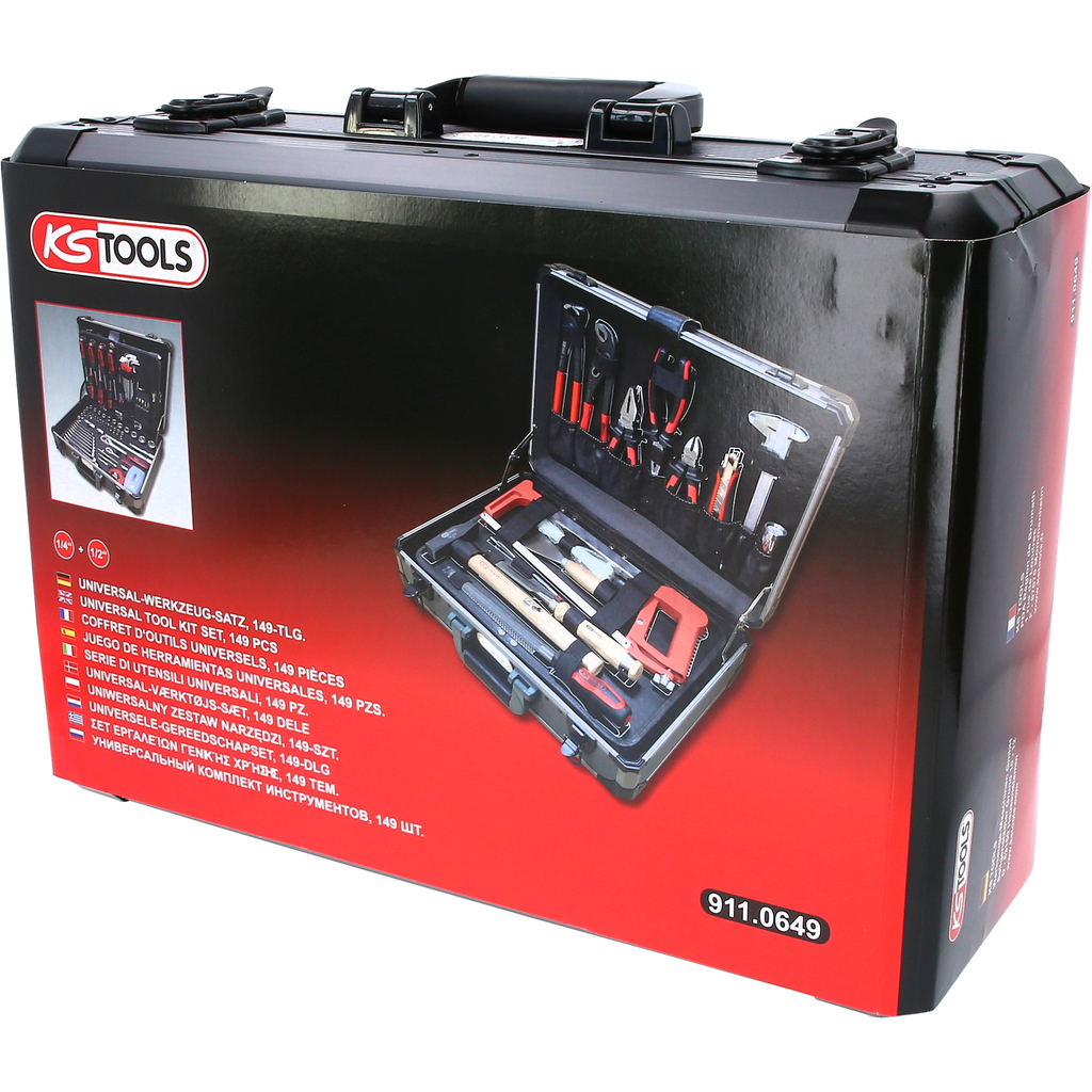 KS Tools 1/4"+1/2" Universal-Werkzeug-Satz, 149-tlg