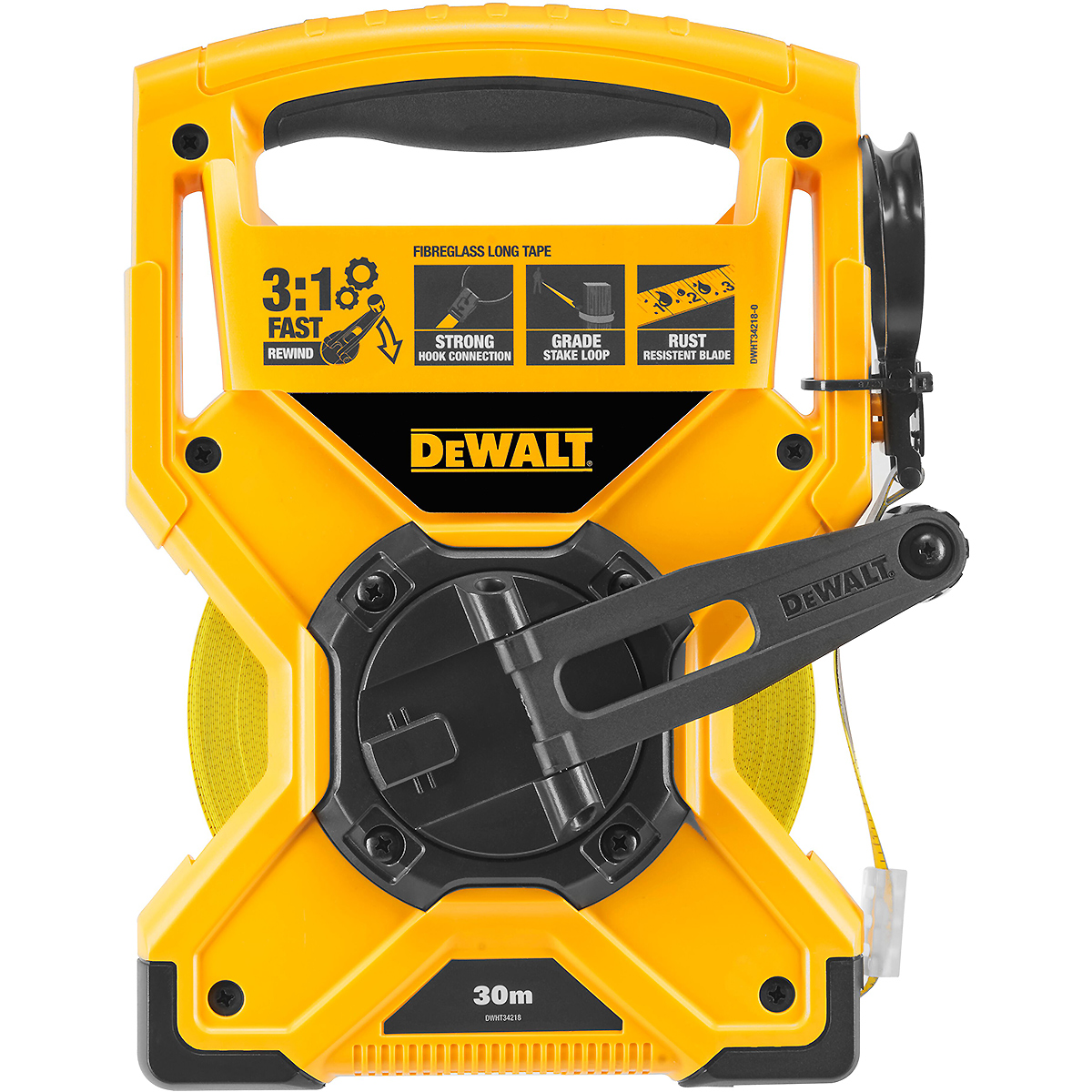 DEWALT Fiberglas-Rahmenbandmaß 30m