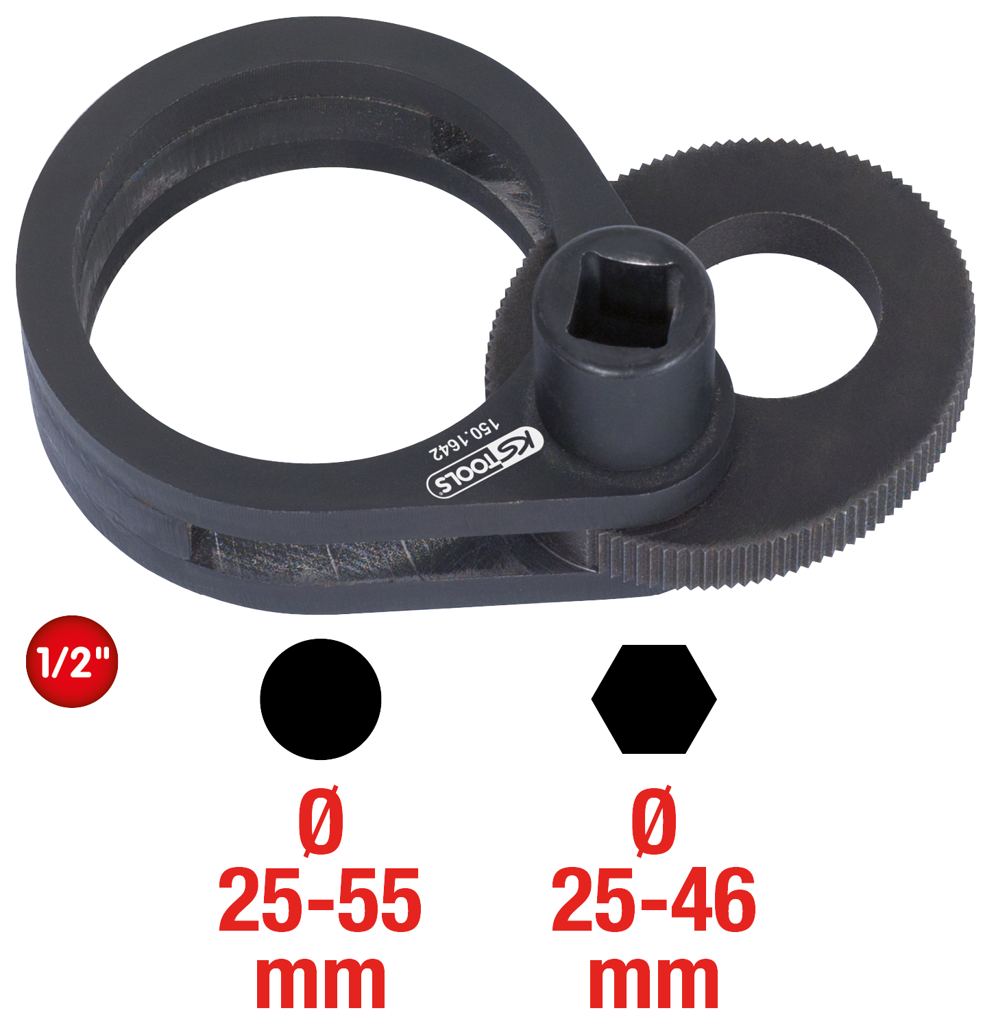 KS Tools Exzenter Klemm- und Drehvorrichtung, 25-55mm