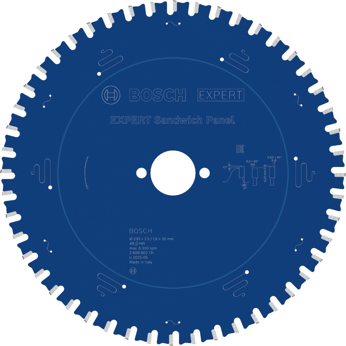 Bosch EXPERT Steel Kreissägeblatt, 230x30 mm, Z48